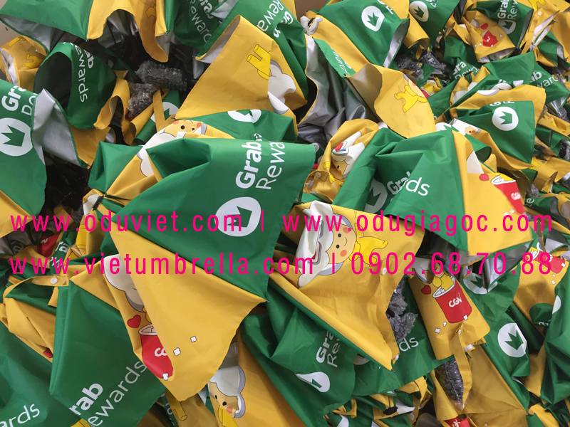 xưởng sản xuất ô dù cầm tay in logo quảng cáo